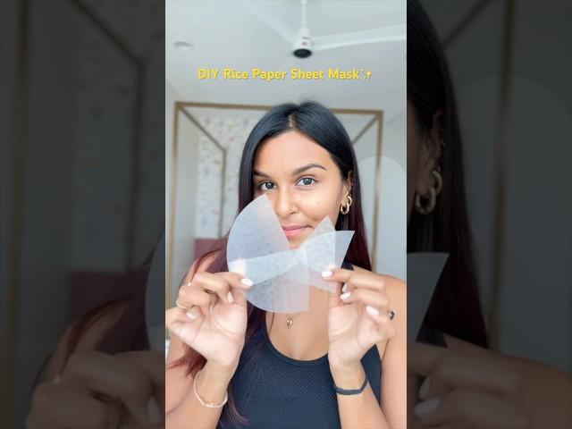 VIRAL Rice Paper Mask #shorts #ashortaday #viral #diy #ricemask