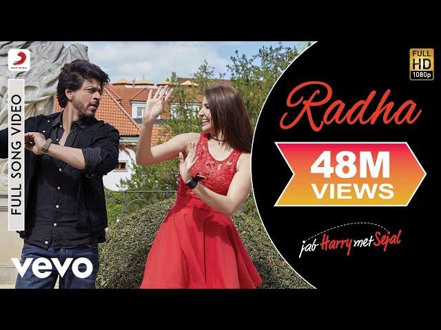 Radha Full Video - Jab Harry Met Sejal|Shah Rukh Khan, Anushka|Sunidhi Chauhan|Pritam