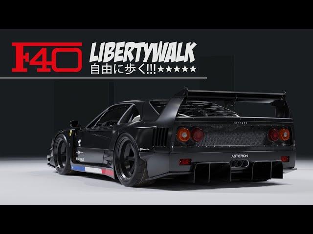 F40 Liberty Walk by Rebel Cars | CGI Magic by IXOR VFX