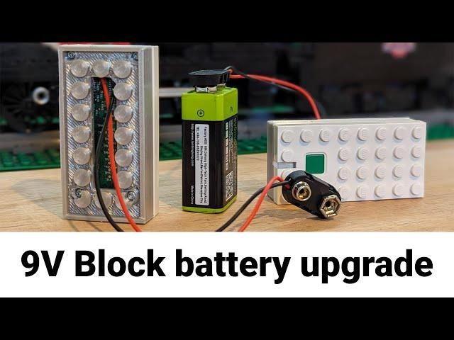 Lego Powered Up - 9V block battery upgrade