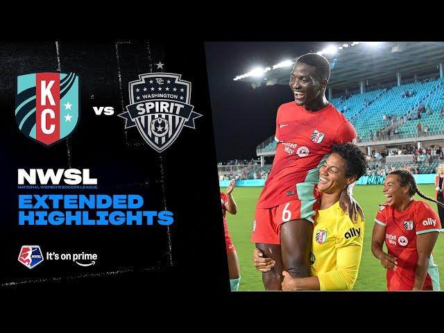 KC Current vs. Washington Spirit | NWSL Extended Highlights | 9/20/24 | Prime Video