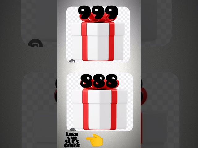 choose your favorite gift 999 and 888 like share and subscribe #Bhavesh gaming #gift #short