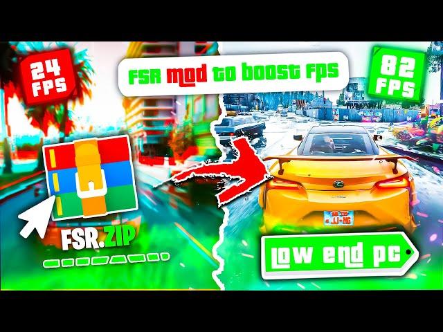 GTA 5 - Fix Lag & Boost FPS Using FSR Mod!  (Best Optimization Guide)