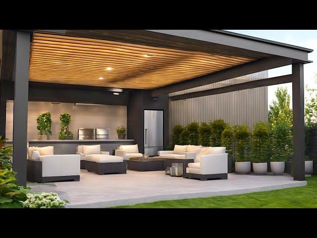 Best 100 Modern Patio Designs 2024 | Home Backyard Garden Landscaping Ideas| Rooftop Pergola Design