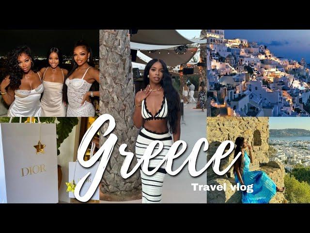 GREECE TRAVEL VLOG: ATHENS, SANTORINI & MYKONOS! LUXURY VILLAS, EURO SUMMER, BEACH CLUBS + MORE