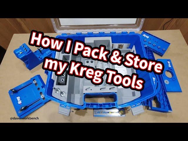 How I Pack and Store my Kreg Jig Tools in the System Organizer