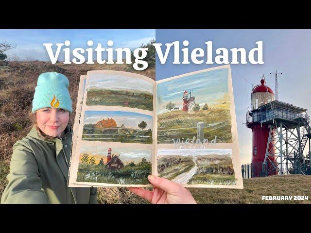 Visiting Dutch island VLIELAND & documenting it all in my sketchbook ‍