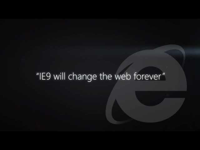 A more beautiful web is... Internet Explorer TV commercial