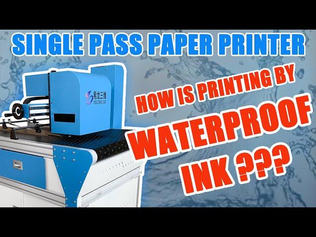 Waterproof Ink Printing Test By Single Pass Printer