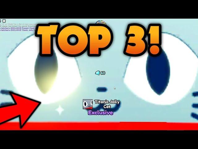 Top 3 YouTubers Hatching TITANIC JOLLY CAT! ️ | Pet Simulator X Roblox