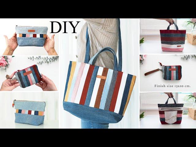 How to make recycled denim bag | sewing | easy | tutorial