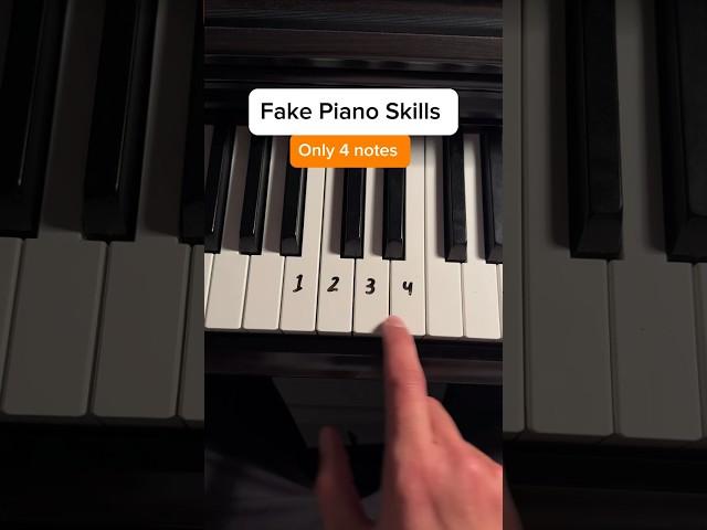 Fake piano skills  #piano #tutorial #pianotutorial