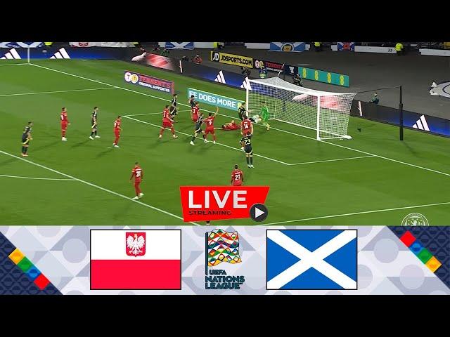 [LIVE] Poland vs Scotland | UEFA Nations League 2024 | Match Today Watch Streaming