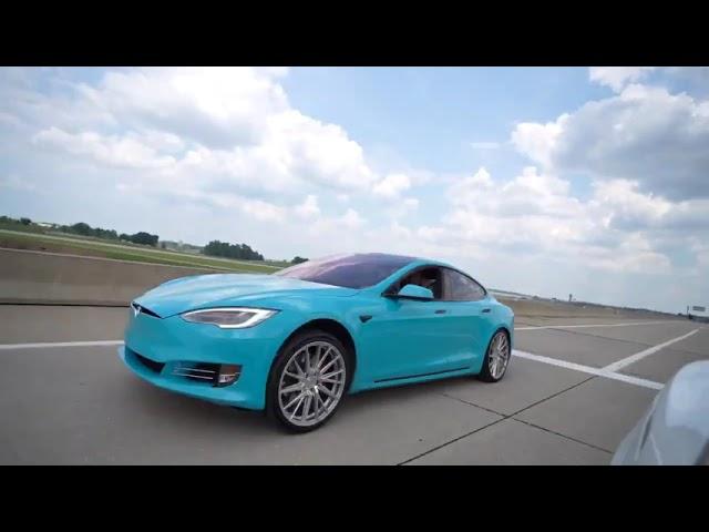 Plaid Tesla Model S Destroys Tesla P100D