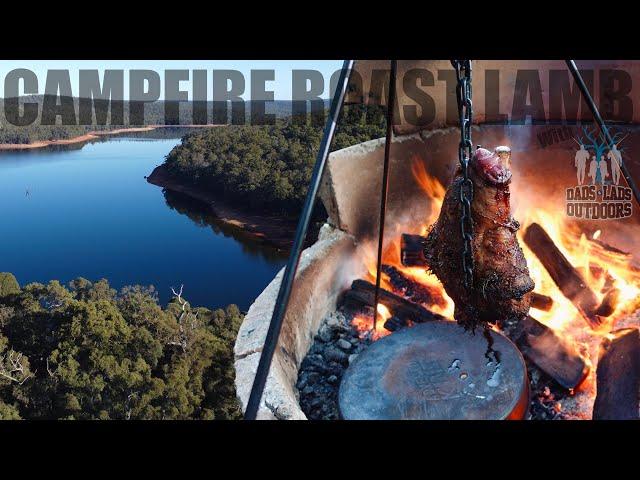 CAMPFIRE ROAST LAMB | Camp Fish Cook With DADS & LADS OUTDOORS