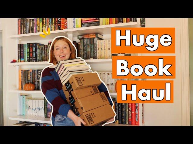 HUGE UNBOXING BOOK HAUL (so many fall reads!)