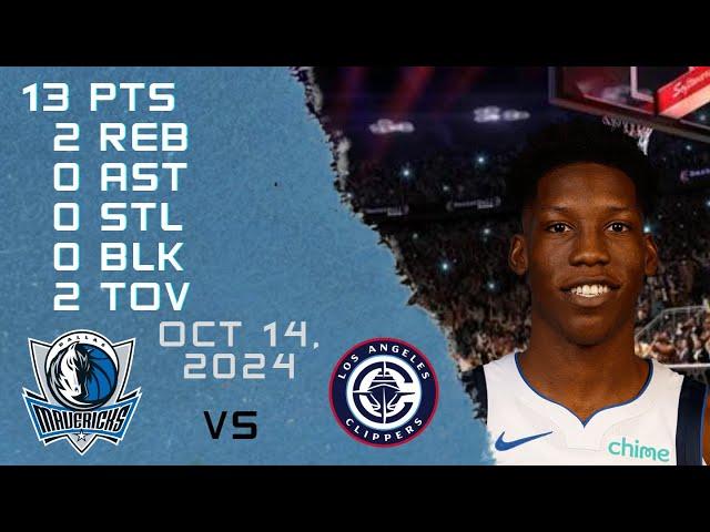 Jazian Gortman Player Full High Lowlights vs CLIPPERS 14 10 2024