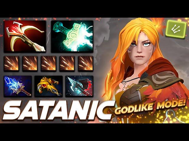 Satanic Windranger Godlike Mode - Dota 2 Pro Gameplay [Watch & Learn]