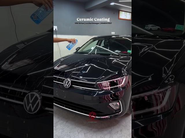 Ceramic coating | Vw Virtus| ccs karimnagar #ceramiccoating #vwvirtus #carceramiccoating #detailing