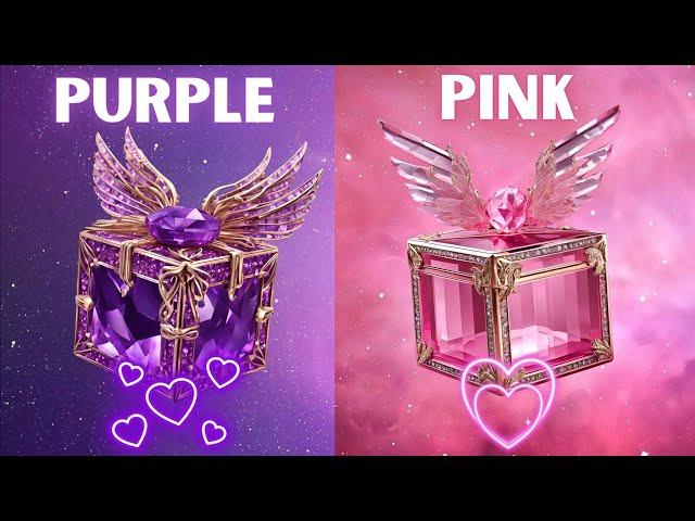 Choose your gift || 2 gift box challenge || purple vs pink #wouldyourather