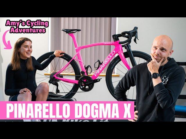 The 'Prettiest' Bike On The Road? PINK Pinarello Dogma X @amy.cycling.adventures