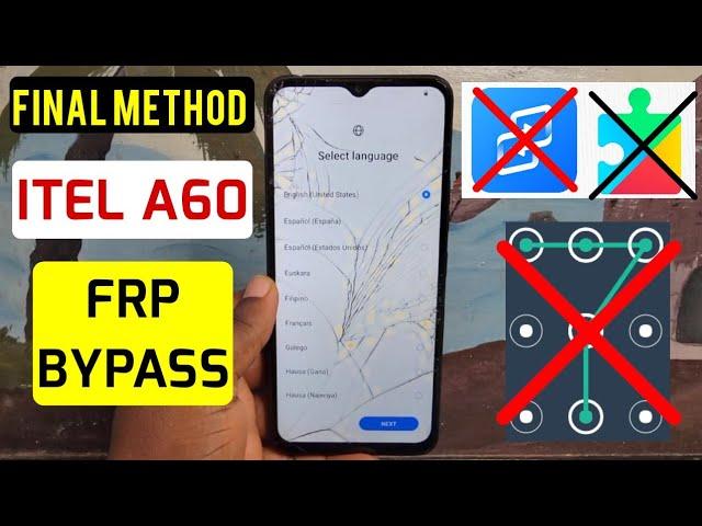 Itel A60, A60s Frp Bypass 2025 | App Not Open | Itel A662L, A662LM Google Account Remove