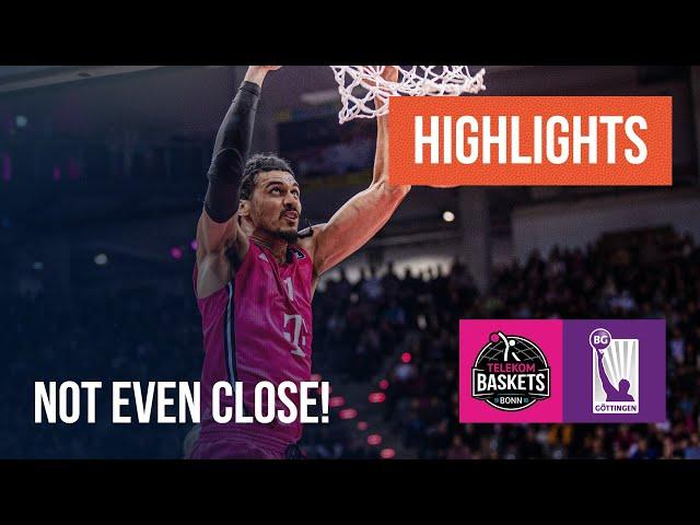 Highlights: Telekom Baskets Bonn - BG Göttingen (Saison 2024/25) | easyCredit Basketball Bundesliga