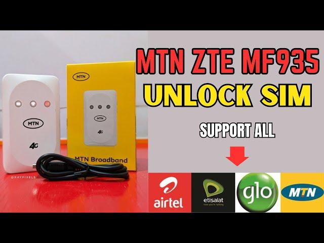 MTN ZTE MF935 Unlock SIM || SUPPORT ALL SIM 100% ️