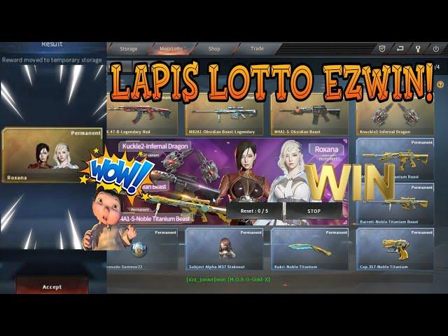 New VIP ROXANA - LAPIS LOTTO! Season 2 Noble Gold Titanium @CrossfirePhilippines | MonarchZombieV4