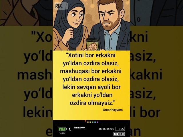 Xotini bor erkakni yo‘ldan ozdira olasiz. sevgan ayoli bor erkakni yo‘ldan ozdira olmaysiz 