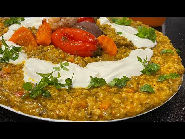 Shole Afghani | Sticky Rice #شله  شوله ماش دار (کچری ساده) تند وخوشمزه️