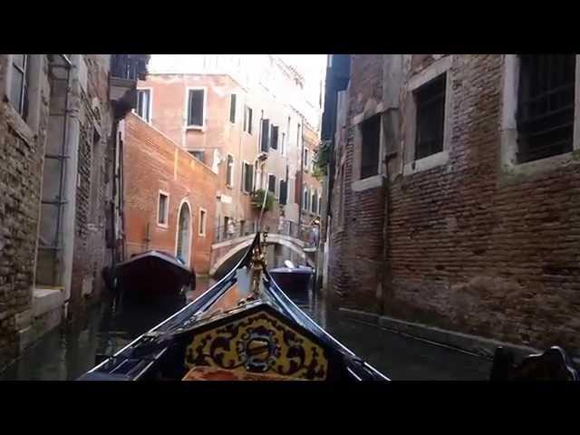 Beautiful Gondola Ride in Venice, Italy 6-26-2015 HD