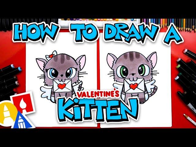 How To Draw A Cute Kitten Cupid