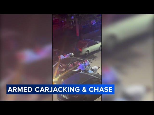 Video captures dramatic end to police chase in Philadelphia