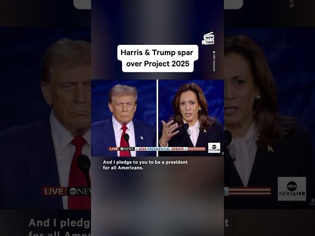 Kamala Harris, Donald Trump Spar Over Project 2025 During Debate