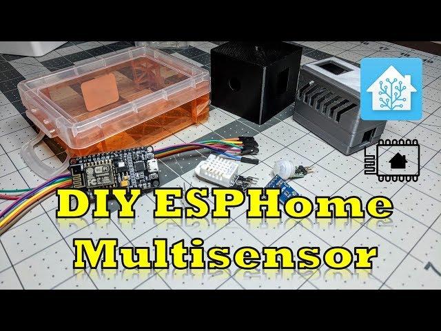 DIY ESPHome Multisensor - Temp, Humidity, RGB LED, Motion and LUX