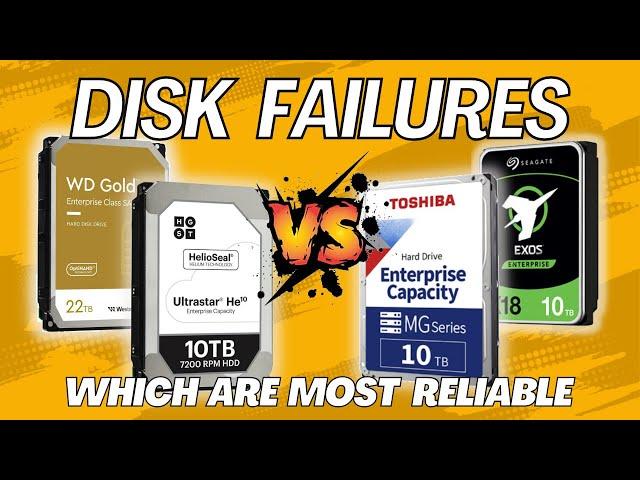 Comparing Seagate vs Western Digital (WD), Toshiba and HGST hard disk failure rates and lifespans.