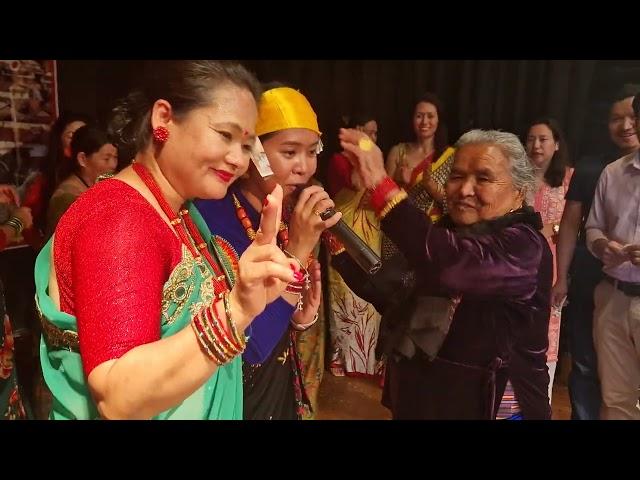 Usha Gurung performs in PasgaunSingdi Pariwaar UK bhela 2024