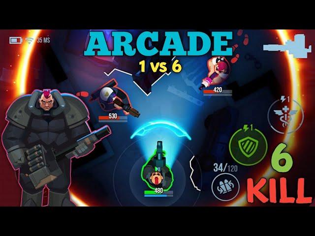 Bullet Echo || ARCADE gameplay || 1 vs 6 Clutch Gameplay