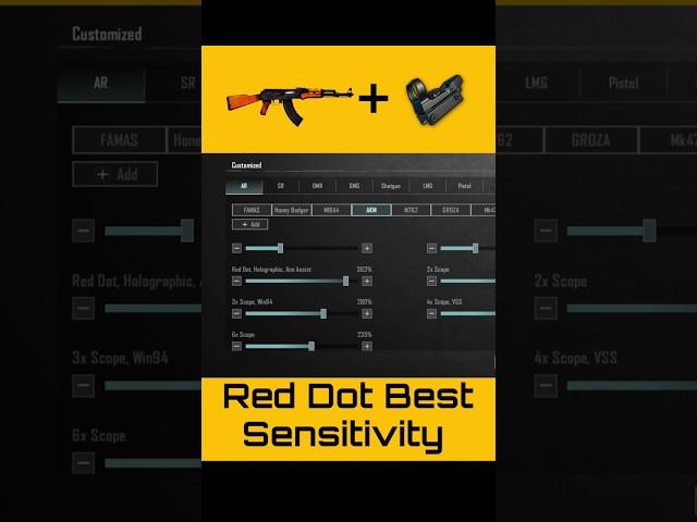 AKM no recoil sensitivity  AKM Red Dot best sensitivity #pubgmobile #shorts #bgmi