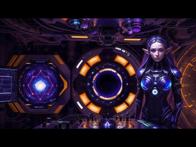 Nexxus 604 - Space Craft - Psychedelic trance mix • 4K AI animated trippy video