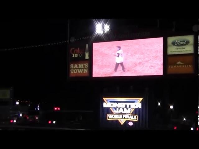 Monster Jam World Finals 17 XVII Monster Mutt Dalmatian Candice Jolly Freestyle Las Vegas (1080p60)