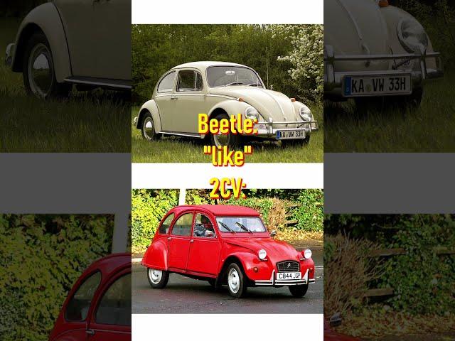 VW Beetle or 2CV? German or French people's car? Which one is better?