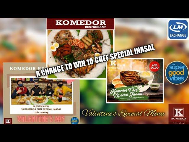 KOMEDOR RESTAURANT | BOODLE FIGHT | VALENTINES SPECIAL MENU | 10 CHEF SPECIAL INASAL IS GIVING AWAYS