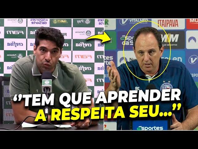 A ATITUDE VEXATÓRIA DE ABEL FERREIRA PARA CIMA DE ROGÉRIO CENI APÓS PERGUNTA POLÊMICA.