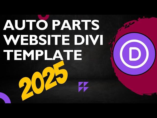 Auto Parts Website Template with Divi