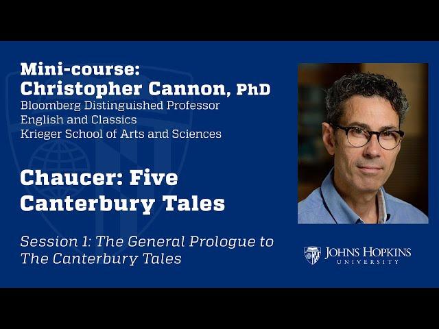 Session 1: Chaucer: Five Canterbury Tales