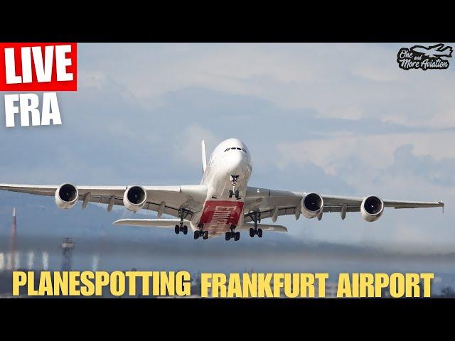 Live Planespotting Frankfurt Airport | Am Ende der Startbahn West | Close Up A380 V1