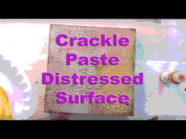 How To Use Crackle Paste: Professional Acrylic Painting Techniques.