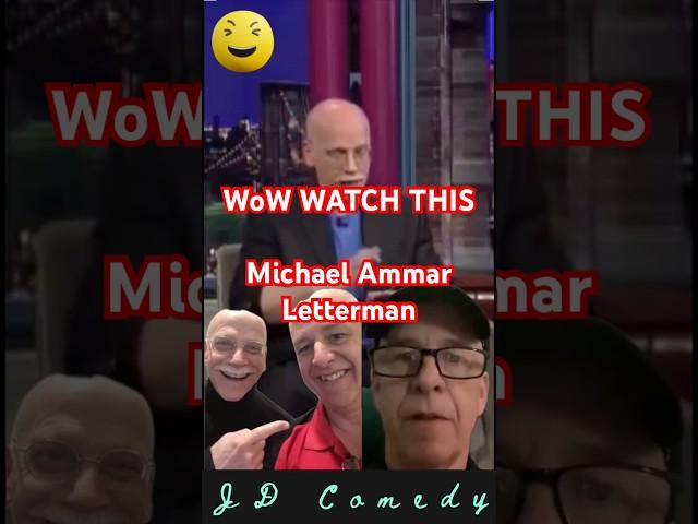 WoW WATCH THIS! Michael Ammar on Letterman #comedy